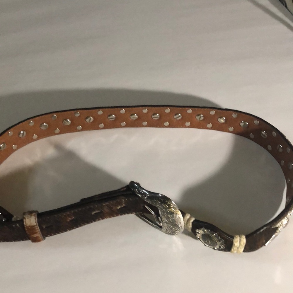Silver and pony hair ranger belt company